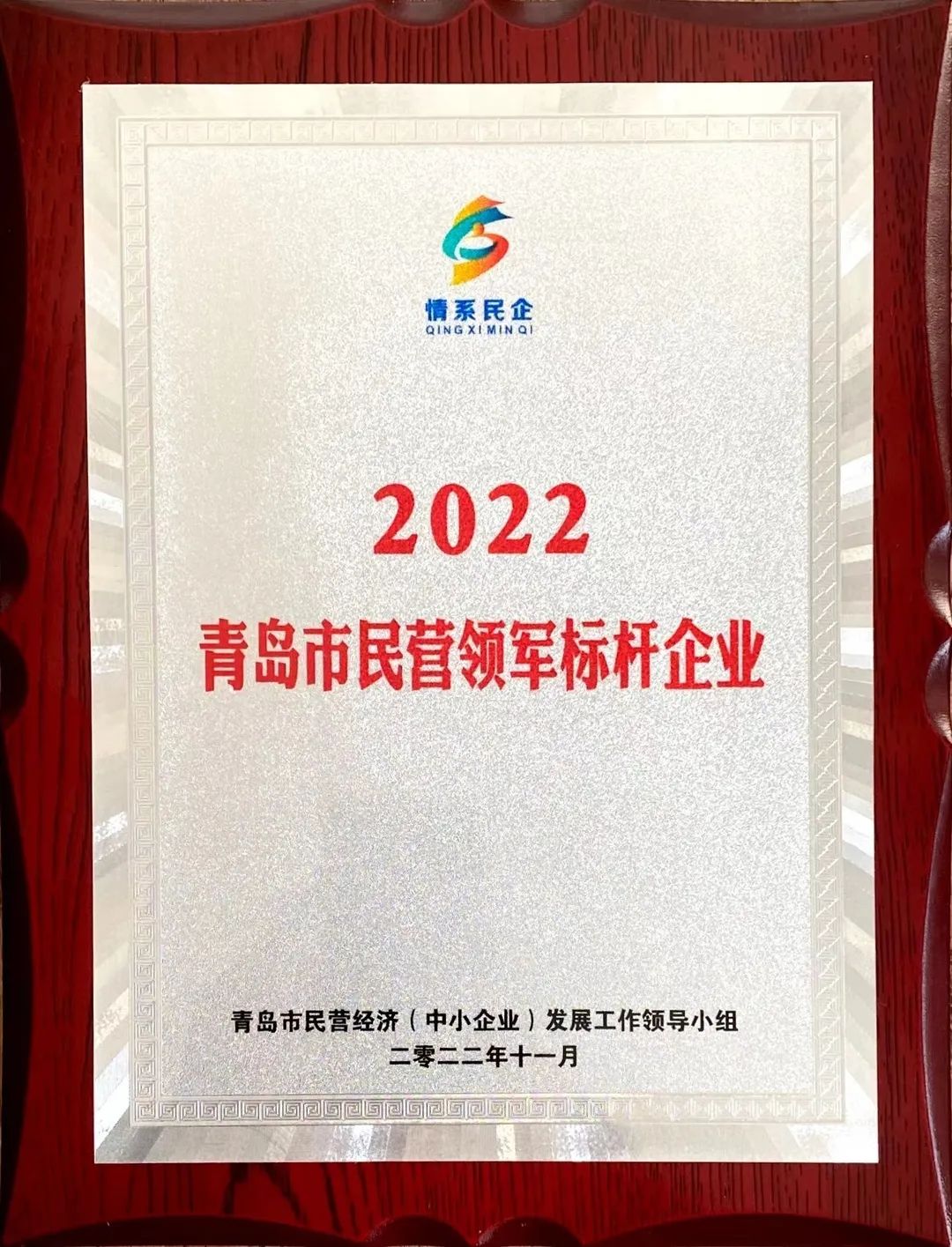 2022年度青島市民營領(lǐng)軍標(biāo)桿企業(yè)